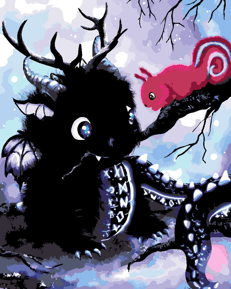 Malen nach Zahlen - Nidhöggr - by Tiny Tami, mit Rahmen Malen nach Zahlen - Nidhöggr - by Tiny Tami, mit Rahmen von Tiny Tami