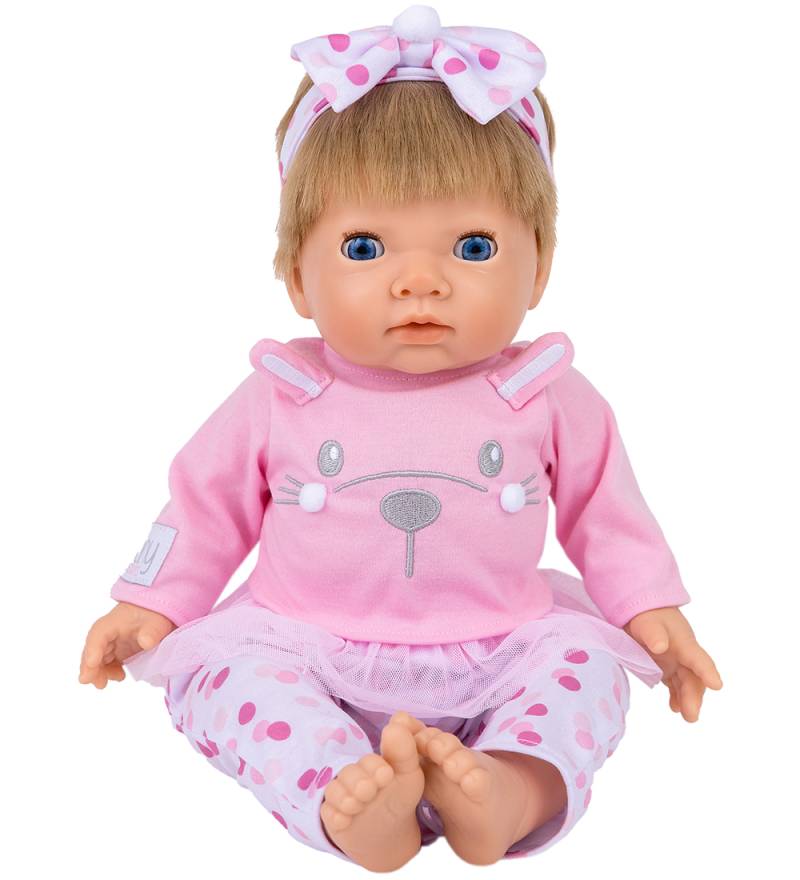 Tiny Treasures Puppe m. Blondes Haar - Pink Bunny Baby - Tiny Treasures - One Size - Puppen Tiny Treasures Puppe m. Blondes Haar - Pink Bunny Baby - Tiny Treasures - One Size - Puppen von Tiny Treasures