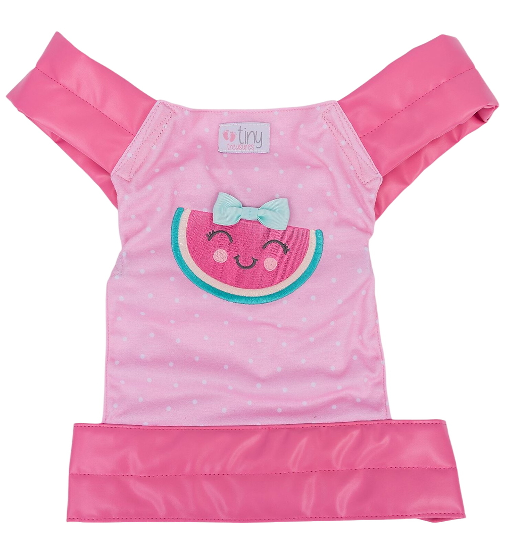 Tiny Treasures Puppenzubehör - Babytrage - Watermelon - Tiny Treasures - One Size - Puppenzubehör von Tiny Treasures