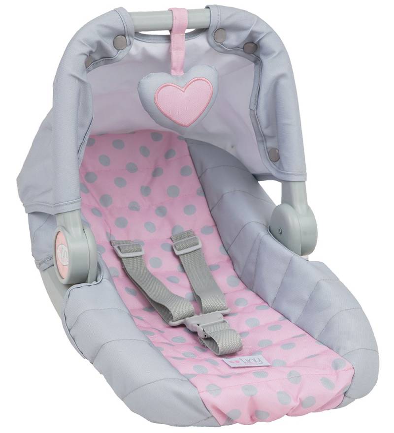 Tiny Treasures Puppenzubehör - Kindersitz - Grau/Rosa - Tiny Treasures - One Size - Puppenzubehör Tiny Treasures Puppenzubehör - Kindersitz - Grau/Rosa - Tiny Treasures - One Size - Puppenzubehör von Tiny Treasures