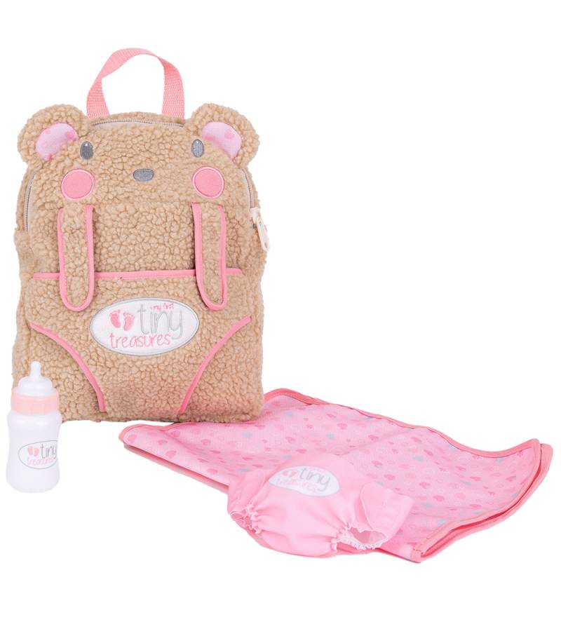Tiny Treasures Rucksack m. Zubehör - Bear Hug Wickeltasche - Tiny Treasures - One Size - Puppenzubehör Tiny Treasures Rucksack m. Zubehör - Bear Hug Wickeltasche - Tiny Treasures - One Size - Puppenzubehör von Tiny Treasures