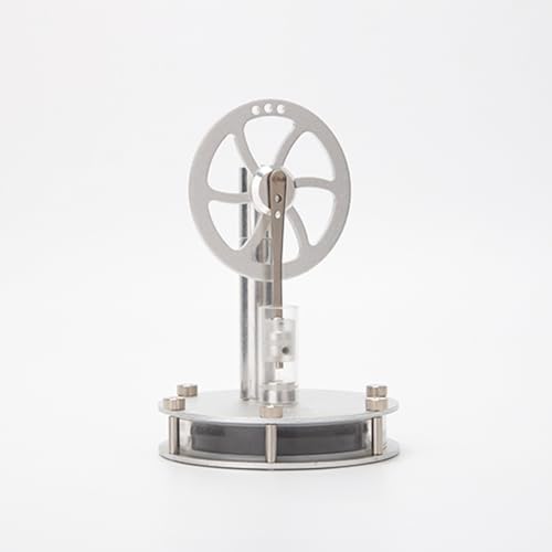 DIY Assembly LTD Stirlingmotor-Kit, das läuft, magnetisches Single-Linkage Niedrigtemperatur-Stirlingmotormodell, STEM pädagogisches Geschenk für thermische Wissenschaft (Kit-Version) von TinyWizTo