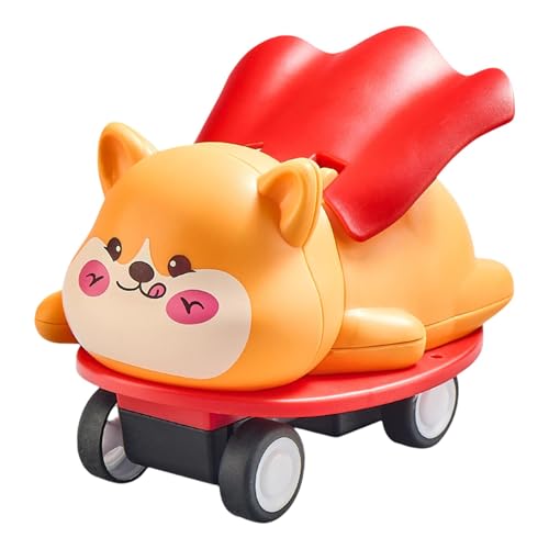 Tioheam Auto zurückziehen, Auto für Kleinkind 1-3 zurückziehen - Nettes Cartoon Rückenspielzeug | Sport- und Freizeitspiel für, Mädchen, Familie, Thanksgiving, Weihnachten von Tioheam