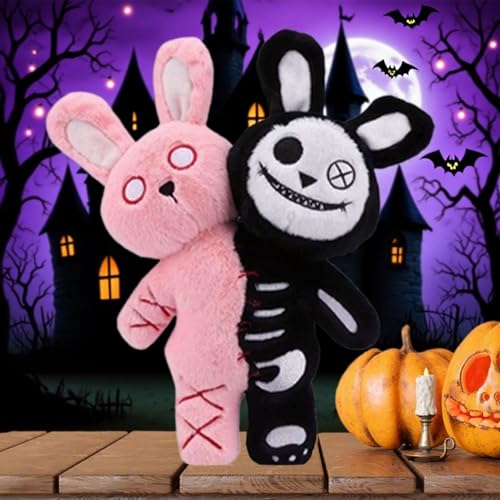 Tioheam Kaninchen Stofftier | Puppe | 28 cm Zweiköpfige Puppe Spielzeug Für Sofa Kinder Geburtstag Weihnachten Ostern Tioheam Kaninchen Stofftier | Puppe | 28 cm Zweiköpfige Puppe Spielzeug Für Sofa Kinder Geburtstag Weihnachten Ostern von Tioheam