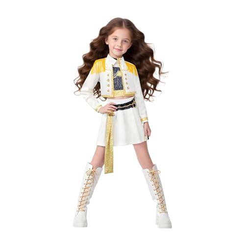 Tioheam Mädchen Verkleidungskostüme | Elastisches Bühnenoutfit Set Für Kleine Mädchen - Vielseitiges Karnevalskostüm Für Geburtstag Halloween Alltag Fotoshooting von Tioheam