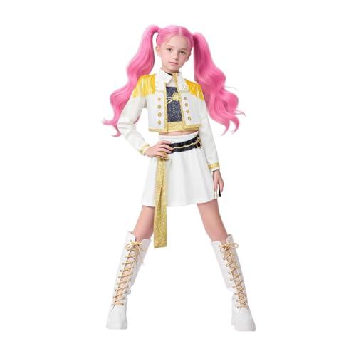 Tioheam Mädchen Verkleidungskostüme Zum Spielen,Bequem Passform Mädchen Bühnenauftritte Outfit-Set | Vielseitiges Karnevalskostüm Für Geburtstag Halloween Alltag Fotoshooting von Tioheam