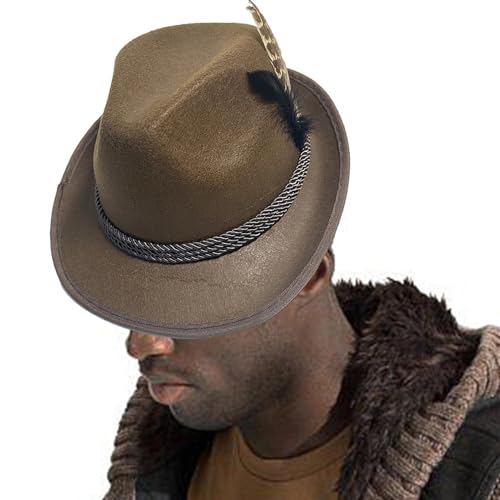 Tioheam Oktoberfest Hut, Vlies Partyhut Für Cosplay, Festtagskostüm Bühnenauftritt Maskenball von Tioheam