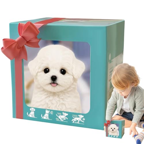 Tioheam Roboter Welpe | Interaktiver Süßer Bellender Roboterhund Spielzeug | Bewegliches Lernspielzeug Geschenkidee Zu Ostern Geburtstag Thanksgiving von Tioheam