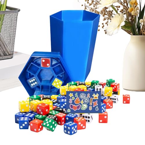 Tioheam Würfelspiele - Temporeiches Würfel Brettspiel,Tragbare Strategiespiele Aktivitäten Für Familienunterhaltung Zuhause Schule Reisen Camping Campingausflug von Tioheam