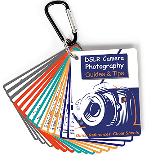 Tip Info Fotografie-Zubehör DSLR Cheat Sheet Karten für Canon, Nikon, Sony, Kamera, Kurzanleitung und Tipps: Einstellungen, Belichtung, Modi, Zusammensetzung, Beleuchtung usw. 10,2 x 7,6 cm Tip Info Fotografie-Zubehör DSLR Cheat Sheet Karten für Canon, Nikon, Sony, Kamera, Kurzanleitung und Tipps: Einstellungen, Belichtung, Modi, Zusammensetzung, Beleuchtung usw. 10,2 x 7,6 cm von Tip Info