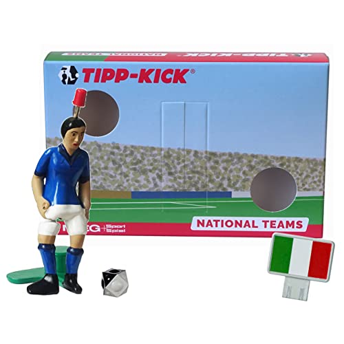 TIPP-KICK Italien-Box I Original Set Italien-Star-Kicker & Italien-Soundchip in der Torwandbox I Figur Spiel I Zubehör von TIPP-KICK