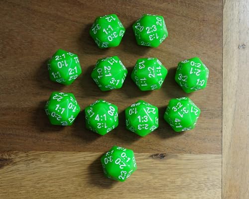 Tippwürfel Fußballergebniswürfel Mannschaft (11er Set) (hellgrün) von Tippwürfel