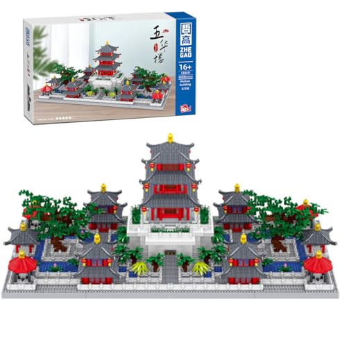 Antike Stadt Dali Baustein Set, 4403 Klemmbausteine Chinesische antike Architektur, Weltberühmtes Architekturmodell Mini-Baustein-Bausatz, Geschenk für Erwachsene und Kinder, Nicht Kompatibel mit Lego von Tirff