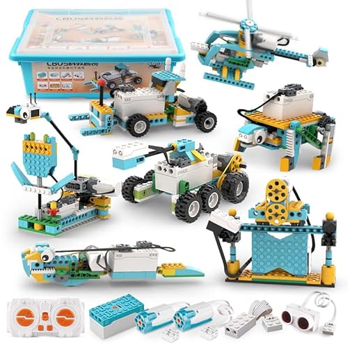 Creator Kit für Kinder Programmierbarer Roboter, Elektro-Mechanik-Kreativset, Über 52 Baustil und Elektromotor, STEM-Lernspielzeug, DIY-Bausatz für Naturwissenschaften für Kinder von 8-12 (Stil B) von Tirff