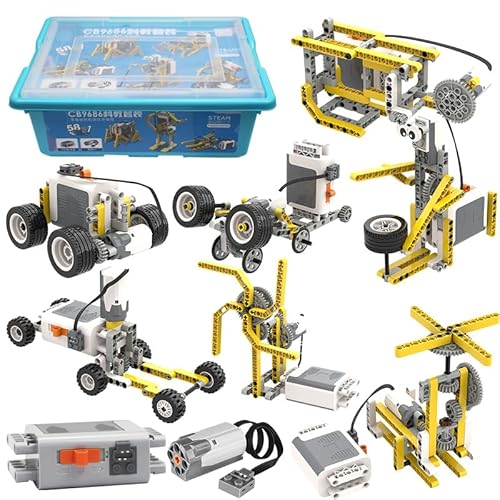 Creator Kit für Kinder Programmierbarer Roboter, Elektro-Mechanik-Kreativset, Über 58 Baustil und Elektromotor, STEM-Lernspielzeug, DIY-Bausatz für Naturwissenschaften für Kinder von 8-12 (Stil A) Creator Kit für Kinder Programmierbarer Roboter, Elektro-Mechanik-Kreativset, Über 58 Baustil und Elektromotor, STEM-Lernspielzeug, DIY-Bausatz für Naturwissenschaften für Kinder von 8-12 (Stil A) von Tirff
