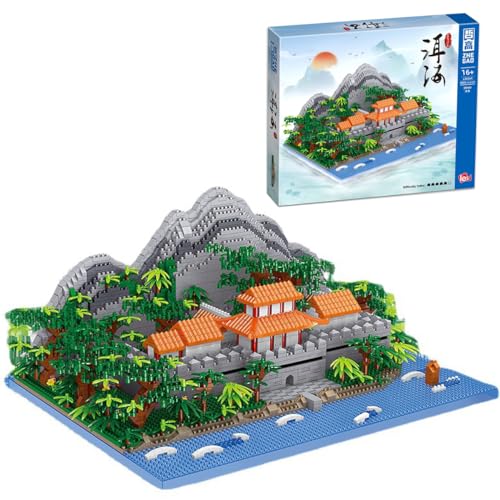 Erhai-See Baustein Set, 3884 Klemmbausteine Chinesische antike Architektur, Weltberühmtes Architekturmodell Mini-Baustein-Bausatz, Geschenk für Erwachsene und Kinder, Nicht Kompatibel mit Lego Erhai-See Baustein Set, 3884 Klemmbausteine Chinesische antike Architektur, Weltberühmtes Architekturmodell Mini-Baustein-Bausatz, Geschenk für Erwachsene und Kinder, Nicht Kompatibel mit Lego von Tirff