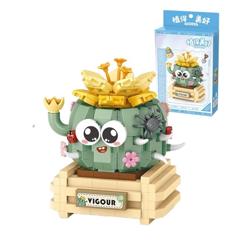 Kaktus Bausteine Bausatz, 450 Klemmbausteine Mini Bonsai Bauchiger Bausteine, Kreatives Künstliche Blumen Bauset, Botanik Kollektion Bauspielzeugsets Kunstpflanzen, Geschenk für Erwachsene Kinder Kaktus Bausteine Bausatz, 450 Klemmbausteine Mini Bonsai Bauchiger Bausteine, Kreatives Künstliche Blumen Bauset, Botanik Kollektion Bauspielzeugsets Kunstpflanzen, Geschenk für Erwachsene Kinder von Tirff