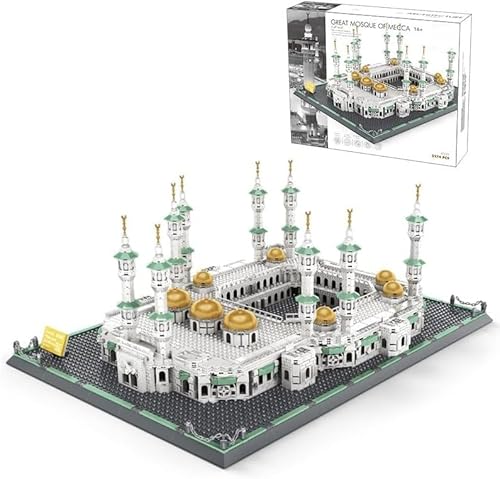 Moschee Von Mekka Bausteine, 2274 Klemmbausteine Weltberühmtes Architekturmodell, Mini-Baustein-Bausatz, Geschenk für Erwachsene und Kinder, Nicht Kompatibel mit Lego von Tirff