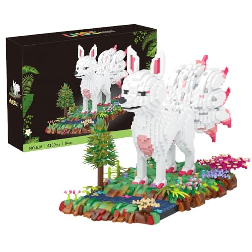 Neunschwänziger Fuchs Bausteine Set, 4160+ Klemmbausteine Fuchs Tier Block Spielzeug, Tierfiguren des Waldes zum Spielen und Ausstellen, kreatives Geschenk für Jungs und Mädchen ab 9 Jahren Neunschwänziger Fuchs Bausteine Set, 4160+ Klemmbausteine Fuchs Tier Block Spielzeug, Tierfiguren des Waldes zum Spielen und Ausstellen, kreatives Geschenk für Jungs und Mädchen ab 9 Jahren von Tirff