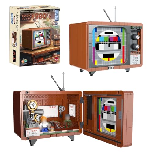 Retro Haushaltsgeräte Bausteine Set, 549 Klemmbausteine Retro Fernseher Technik Bausteine, Vintage Haushaltsgeräte, Ideas Spielzeug Modular Building für Kinder, Nicht Kompatibel mit Großen Marken Retro Haushaltsgeräte Bausteine Set, 549 Klemmbausteine Retro Fernseher Technik Bausteine, Vintage Haushaltsgeräte, Ideas Spielzeug Modular Building für Kinder, Nicht Kompatibel mit Großen Marken von Tirff