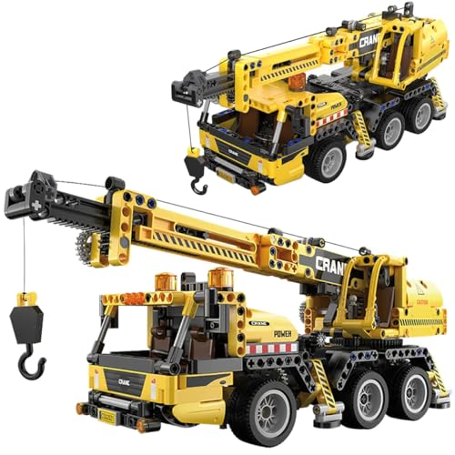 Tirff Technik Kran-LKW Bausatz, C65005W, 658 Klemmbausteine Technik Bausteine Auto, Technik Kranwagen Modell Bauset Baufahrzeug, MOC Konstruktionsspielzeug Kompatibel mit Großen Marken Tirff Technik Kran-LKW Bausatz, C65005W, 658 Klemmbausteine Technik Bausteine Auto, Technik Kranwagen Modell Bauset Baufahrzeug, MOC Konstruktionsspielzeug Kompatibel mit Großen Marken von Tirff