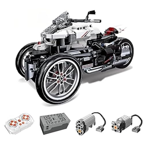 Tirff Technik Motorrad Bausteine für Honda Neo Wing, 996 Klemmbausteine Technik Supermotorrad Modell mit Fernbedienung und Motoren Bauset, MOC Motorrad Set Kompatibel mit Großen Marken Technic von Tirff
