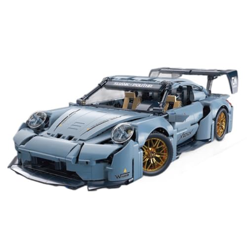 Technik Rennenauto Modellbausatz, 1/14 MOC Klemmbausteine Technik Sportwagen Rennwagen Bausatz, Technik Auto Konstruktionsspielzeug Kompatibel mit Großen Marken Technic (Statische Version) von Tirff