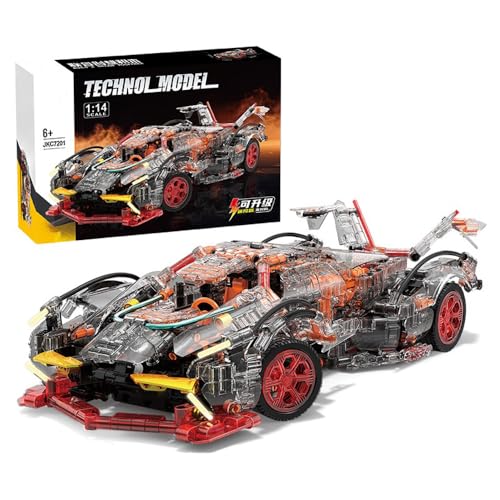 Tirff Technik Sportwagen für Pioneer V12, 1100+ Klemmbausteine 1:10 Technik Auto Modellbausatz, Technik Racing Auto Kompatibel mit Großen Marken Technic Tirff Technik Sportwagen für Pioneer V12, 1100+ Klemmbausteine 1:10 Technik Auto Modellbausatz, Technik Racing Auto Kompatibel mit Großen Marken Technic von Tirff