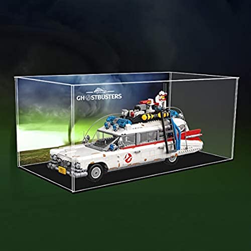 Tirff Acryl Staubdicht Vitrine Kompatibel Mit Lego 10274 Ghostbusters ECTO-1 Auto, Schaukasten Staubdicht Vitrine Display Case für Lego 10274 (Ohne Modell Kit) von Tirff