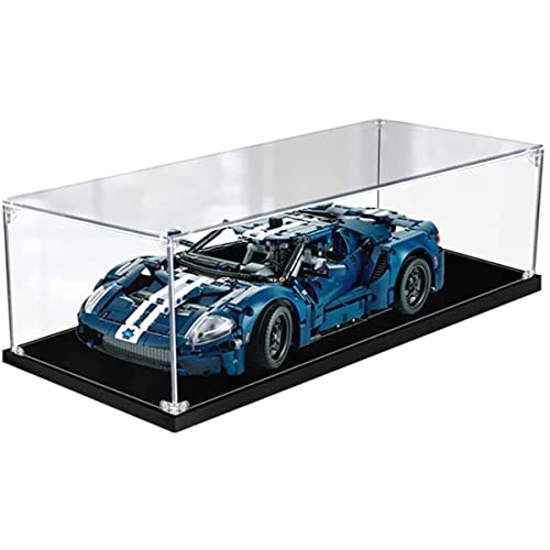 Tirff Acryl Staubdicht Vitrine Kompatibel Mit Lego 42154 Technic Ford GT 2022, Schaukasten Staubdicht Vitrine Display Case für Lego 42154 (Ohne Modell Kit) (Stil A) von Tirff