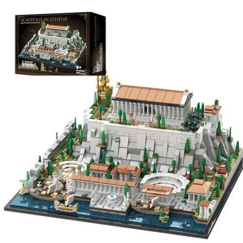 Tirff Modular Haus Modellbausatz, 1988 Klemmbausteine Akropolis in Athen Architektur Bausteine Bausatz, Konstruktionsspielzeug für Kinder und Erwachsene, MOC Haus Bauset Kompatibel mit Großen Marken Tirff Modular Haus Modellbausatz, 1988 Klemmbausteine Akropolis in Athen Architektur Bausteine Bausatz, Konstruktionsspielzeug für Kinder und Erwachsene, MOC Haus Bauset Kompatibel mit Großen Marken von Tirff