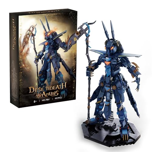 Tirff Technik Anubis Mecha Figure Bausatz, 997 Klemmbausteine Mechanisches Mecha MOC Konstruktionsspielzeug mit Detailreicher Design & Präsentationsbasis für Fans ab 8 Jahren Tirff Technik Anubis Mecha Figure Bausatz, 997 Klemmbausteine Mechanisches Mecha MOC Konstruktionsspielzeug mit Detailreicher Design & Präsentationsbasis für Fans ab 8 Jahren von Tirff