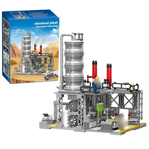 Tirff Technik City Chemiefabrik Bausteine Architektur Modell, 717 Klemmbausteine Chemielabor Fabrik Bausteine Bausatz, Konstruktionsspielzeug Kompatibel mit Großen Marken Tirff Technik City Chemiefabrik Bausteine Architektur Modell, 717 Klemmbausteine Chemielabor Fabrik Bausteine Bausatz, Konstruktionsspielzeug Kompatibel mit Großen Marken von Tirff