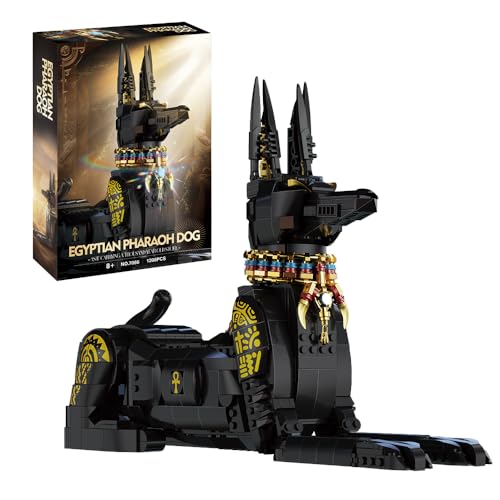 Tirff Technik Pharao Schwarzer Hund Bausatz, 1208 Klemmbausteine Ägyptischer Pharao - Hund Bauset, MOC Konstruktionsspielzeug für Fans & Bastelbegeisterte ab 8 Jahren Tirff Technik Pharao Schwarzer Hund Bausatz, 1208 Klemmbausteine Ägyptischer Pharao - Hund Bauset, MOC Konstruktionsspielzeug für Fans & Bastelbegeisterte ab 8 Jahren von Tirff