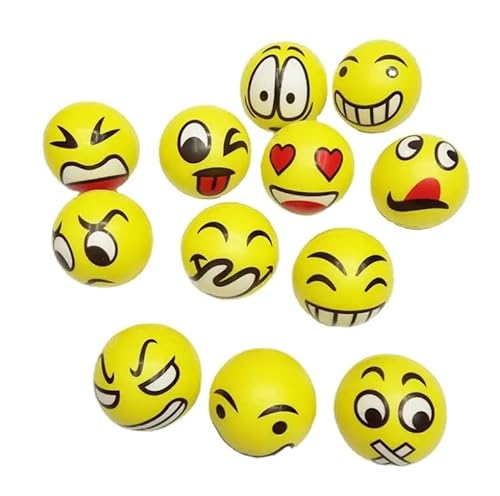 Funny Balls 12 Stück Stressbälle, Anti-Stress Wutbälle Funny Balls 12 Stück Stressbälle, Anti-Stress Wutbälle von Tise Süsswaren