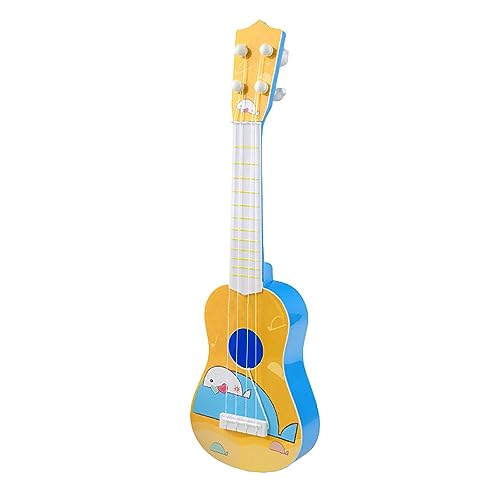 42 cm. Kinderspielzeug Ukulele Gitarre, Mini-Gitarre für Kinder mit 4 Saiten, Lernspielzeug für Kinder für Kleinkinder, Jungen, Mädchen, Anfänger (gelb) von Tissting