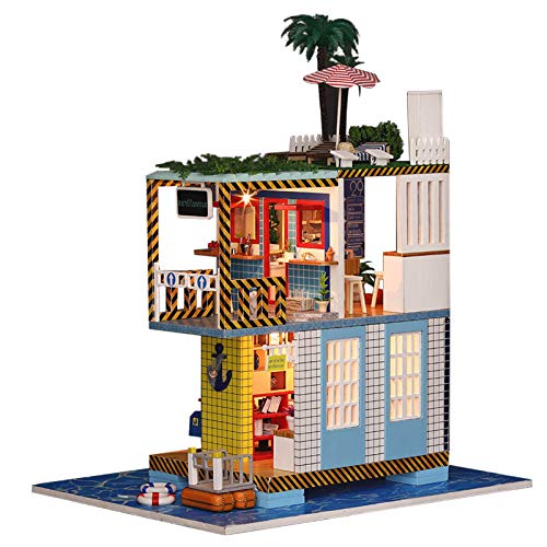DIY Puppenhaus Miniatur Bausatz, Miniatur Möbel Bausatz aus Holz, DIY Miniatur Puppenhaus Bausätze für Erwachsene zu Bauen, um Darin zu Leben, Simulation Möbel Montage Spielzeug DIY Puppenhaus Miniatur Bausatz, Miniatur Möbel Bausatz aus Holz, DIY Miniatur Puppenhaus Bausätze für Erwachsene zu Bauen, um Darin zu Leben, Simulation Möbel Montage Spielzeug von Tissting