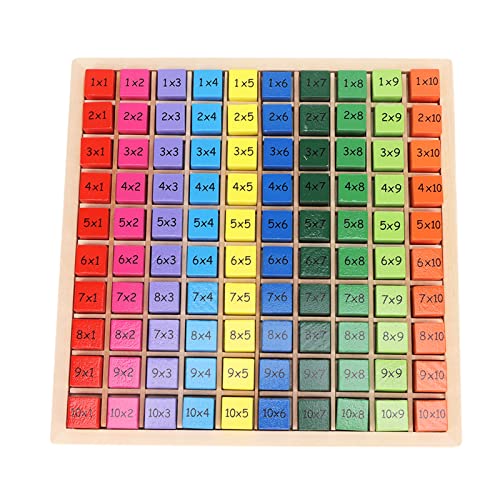 Holzmathematik -Multiplikationsbrett, Kinder Holzbrettspiel für Times -Tische, Verbesserung intelligenter farbenfrohe Multiplikationsboard -Bildungsspiel Holzmathematik -Multiplikationsbrett, Kinder Holzbrettspiel für Times -Tische, Verbesserung intelligenter farbenfrohe Multiplikationsboard -Bildungsspiel von Tissting