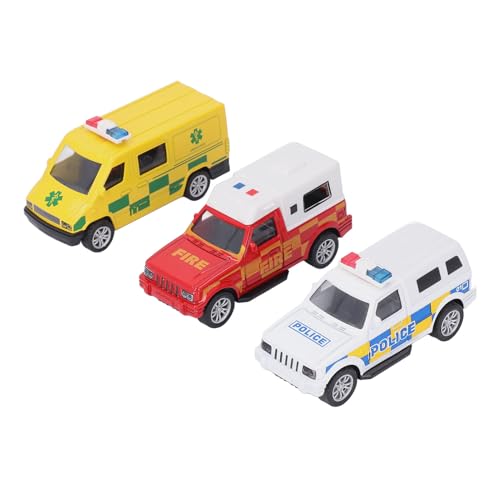 Tissting 3 PCs Notfallfahrzeugmodell, Legierungslastwagen für Plastikplastik, Krankenwagenauto, Polizeiauto, Ziehfahrzeugdekorationsverzierung Tissting 3 PCs Notfallfahrzeugmodell, Legierungslastwagen für Plastikplastik, Krankenwagenauto, Polizeiauto, Ziehfahrzeugdekorationsverzierung von Tissting