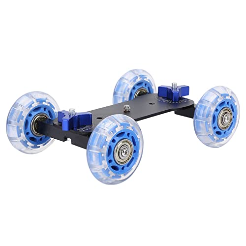 Tissting Desktop Kameradolly Rollenschlitten 10KG Traglast, Leichtbau Präzisionsschiene mit Skalierung, aus Aluminiumlegierung, für DSLR Kamera Camcorder Smartphone Tissting Desktop Kameradolly Rollenschlitten 10KG Traglast, Leichtbau Präzisionsschiene mit Skalierung, aus Aluminiumlegierung, für DSLR Kamera Camcorder Smartphone von Tissting