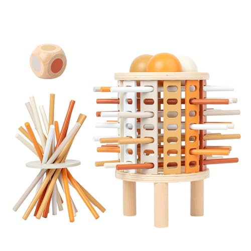 Tissting Montessori Holz Zeichenstäbchen Spiel, Musikinstrumente aus Holz Brettspiel Bunte Holzstäbchen und Würfel Interessante Interaktive Spiele Hand Auge Koordiniert Tissting Montessori Holz Zeichenstäbchen Spiel, Musikinstrumente aus Holz Brettspiel Bunte Holzstäbchen und Würfel Interessante Interaktive Spiele Hand Auge Koordiniert von Tissting