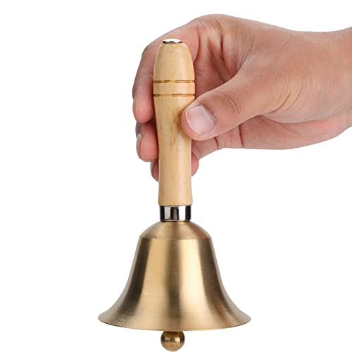 Tissting traditioneller hölzerner Griff Messingglocke, 8cm Hand Bell Extra laut Laut Solid Call Bell Alarm Handbeln für Hotelempfangsschule Tissting traditioneller hölzerner Griff Messingglocke, 8cm Hand Bell Extra laut Laut Solid Call Bell Alarm Handbeln für Hotelempfangsschule von Tissting