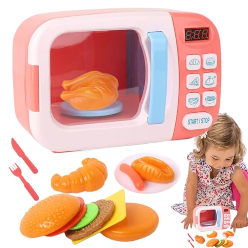 Tisujune Kinder Mikrowelle Spielzeug - Kleinkind Küchenspielzeug mit Sound und Licht | Rollenspiel Küchenuhr Mikrowelle für Baby Kinder Vorschule Picknick Küchenzubehör Tisujune Kinder Mikrowelle Spielzeug - Kleinkind Küchenspielzeug mit Sound und Licht | Rollenspiel Küchenuhr Mikrowelle für Baby Kinder Vorschule Picknick Küchenzubehör von Tisujune
