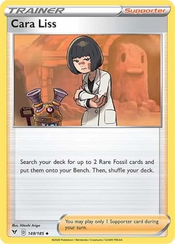 Cara Liss 149/185 Uncommon Pokemon Card (SWSH04 Vivid Voltage) + TitanCards® Toploader von Titan Cards