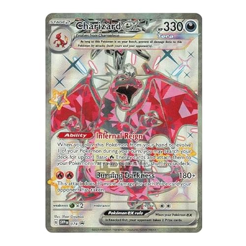 Charizard ex SVP-074 Pokemon Promokarte (Scarlet & Violet Promo Series EN) + 1x TitanCards® Toploader von Titan Cards