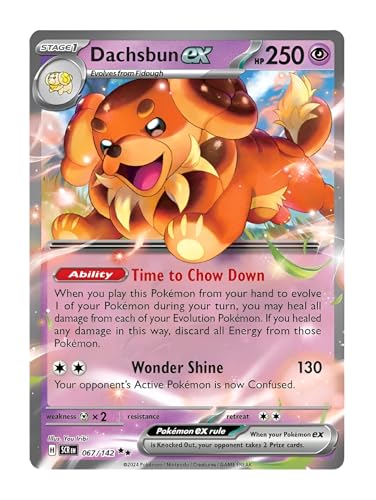 Dachsbun ex 067/142 Ultraseltene Pokemon-Karte, seltene Pokémon-Karten, Pokémon EX, Sternkrone, Pokemon-Scharlachrot und Violett, Titan Cards authentifiziert Dachsbun ex 067/142 Ultraseltene Pokemon-Karte, seltene Pokémon-Karten, Pokémon EX, Sternkrone, Pokemon-Scharlachrot und Violett, Titan Cards authentifiziert von Titan Cards