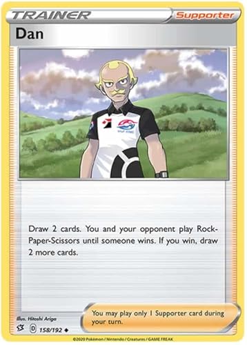 Dan 158/192 Uncommon Trainer Card (SWSH Rebel Clash) + TitanCards® Toploader von Titan Cards