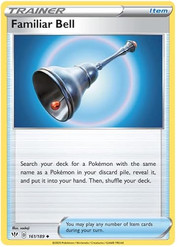 Familiar Bell 161/189 Uncommon Pokemon Card (Darkness Ablaze) + TitanCards® Toploader von Titan Cards