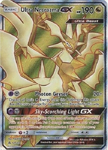 Forbidden Light Pokemon, S&M6, ULTRA NECROZMA 127/131 - ULTRA RARE - NM/M - Full Art von Titan Cards