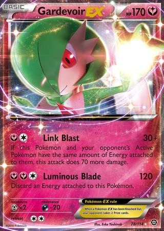 Gardevoir EX 78/114 Ultra Rare Pokemon Karte (XY Steam Siege) + TitanCards® Toploader von Titan Cards